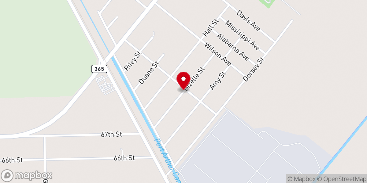 Map showing location of Guiding Star Baptist Church