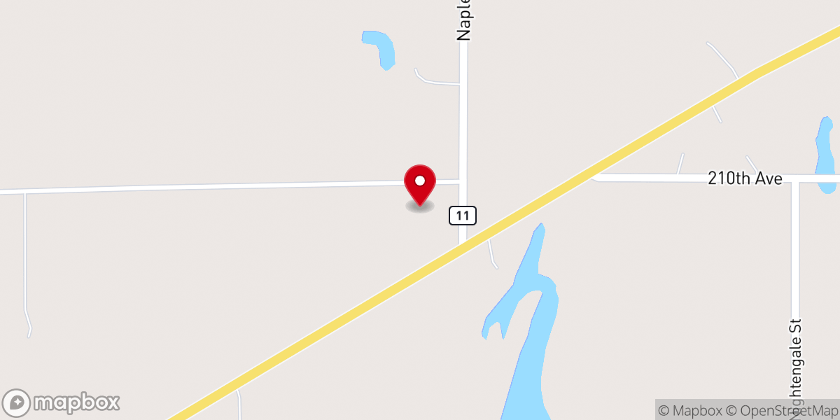 Map showing location of Living Hope Church Mora
