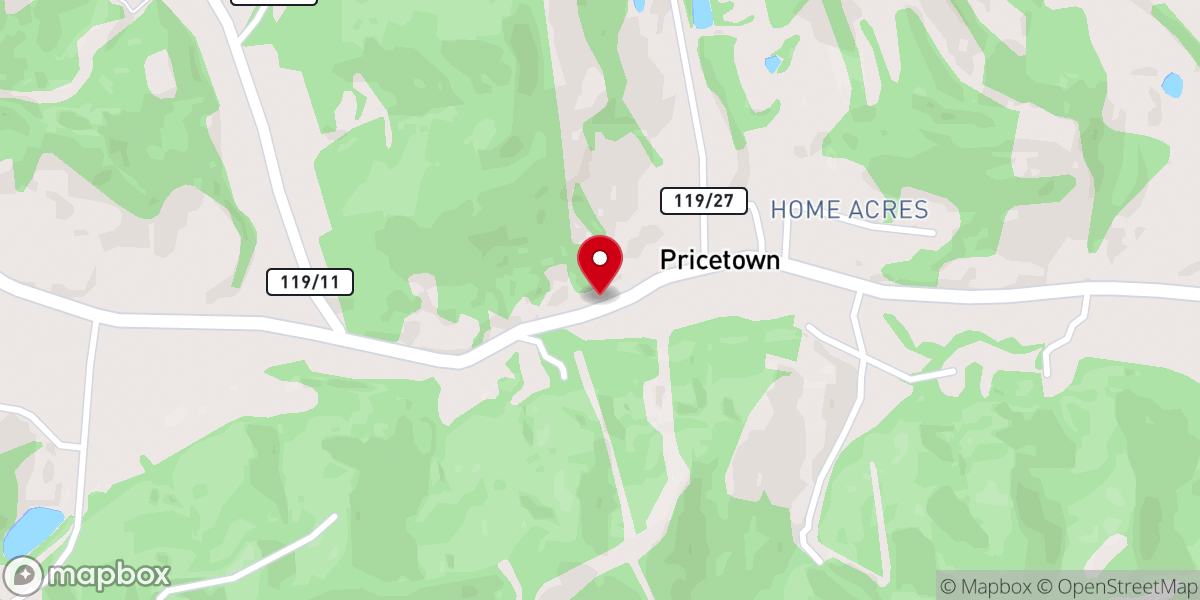 Map showing location of Camden United Methodist Church