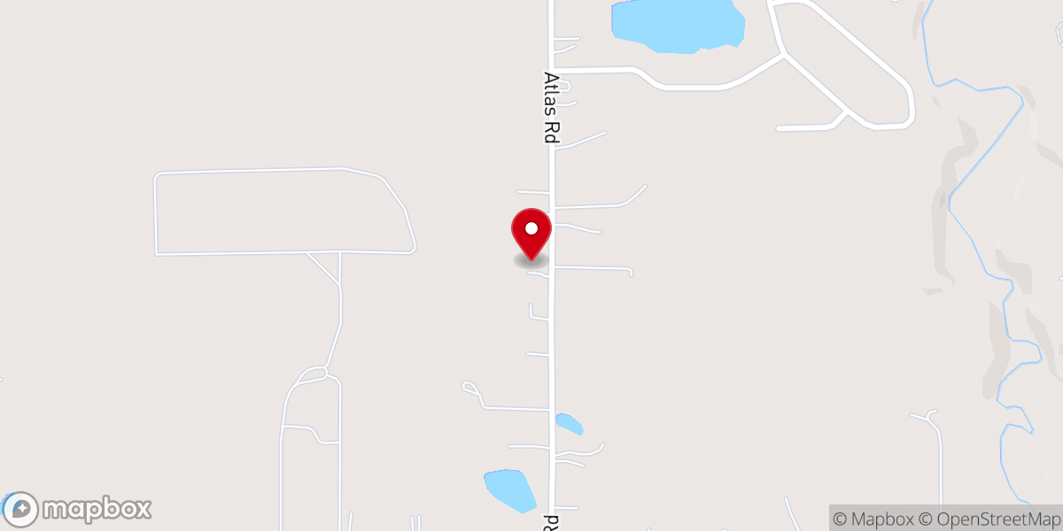 Map showing location of Atlas Road Church of God