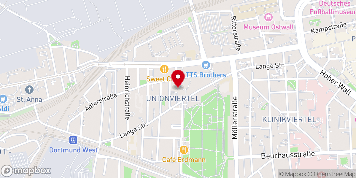 Map showing location of St. Suitbertus