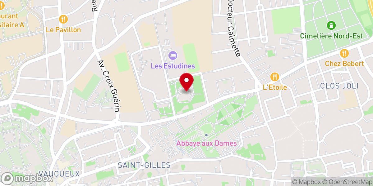 Map showing location of Carmel de Caen