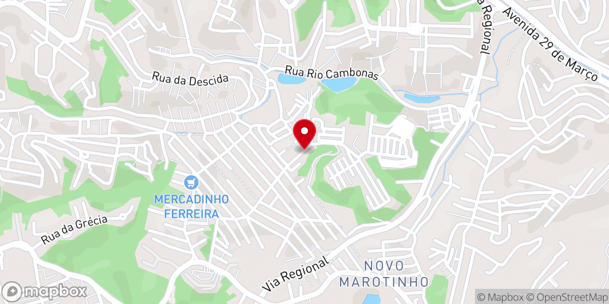 Map showing location of Igreja Batista Boas Novas