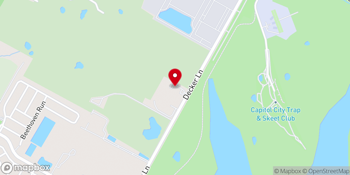 Map showing location of New Hope Missionary Baptist Church