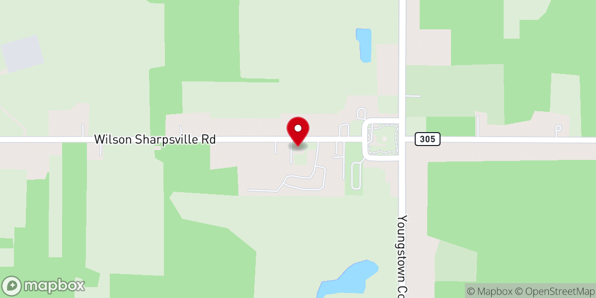 Map showing location of Hartford Methodist Church