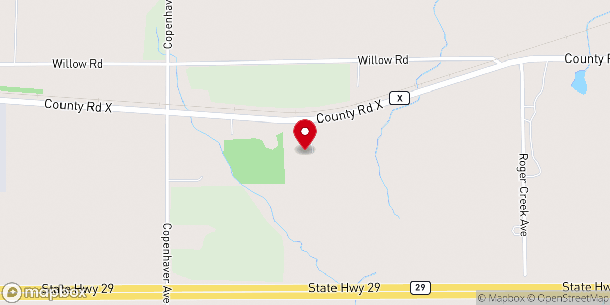 Map showing location of Trinity Vineyard Church