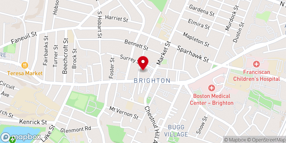 Map showing location of Chaplains on the Way Inc