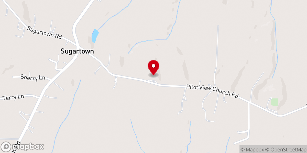 Map showing location of Solid Rock Baptist Church