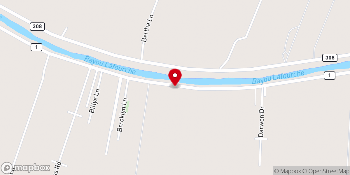 Map showing location of Bell Baptist Church
