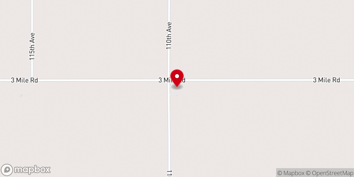 Map showing location of Brockway Wesleyan Church