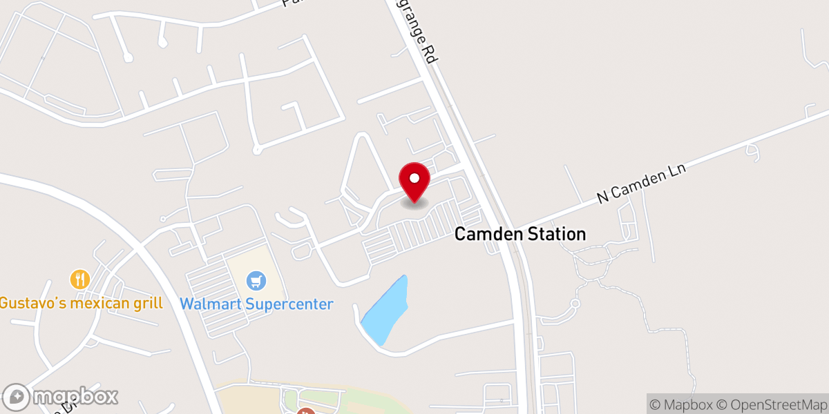 Map showing location of Southeast Christian Church Crestwood Campus