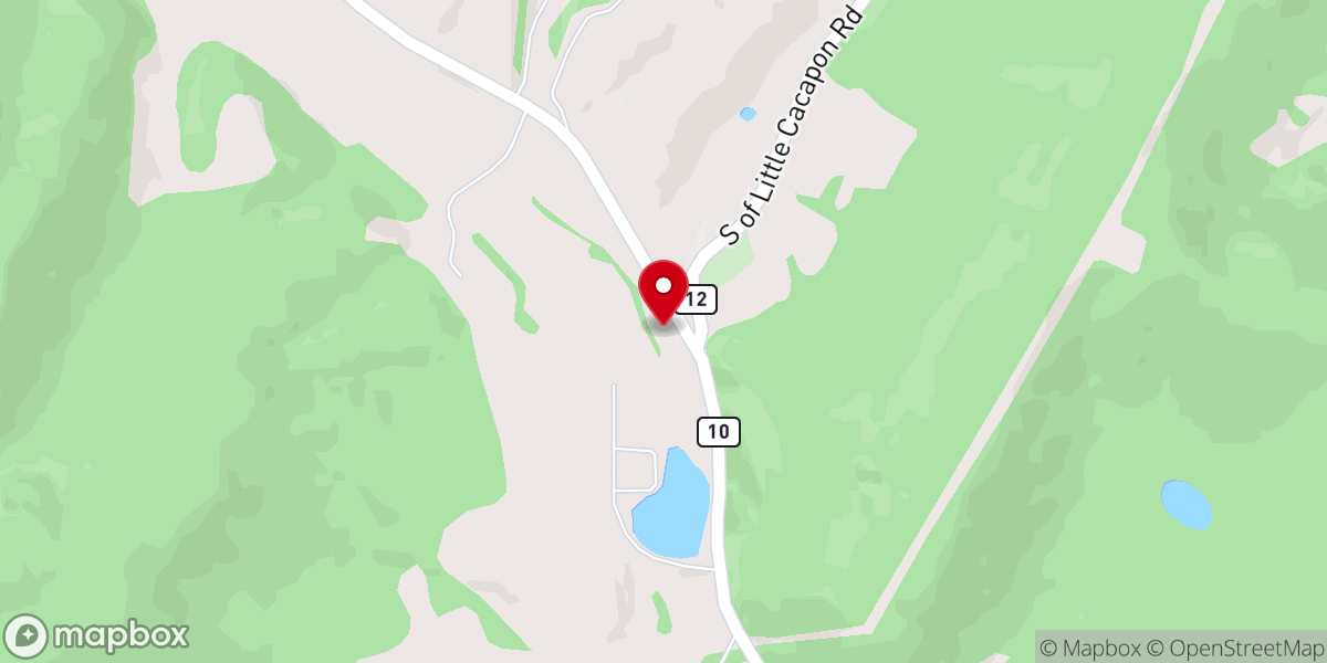 Map showing location of Hotts Chapel