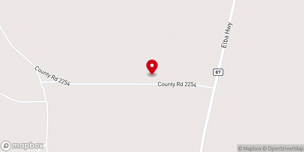 Map showing location of Holly Spring Church