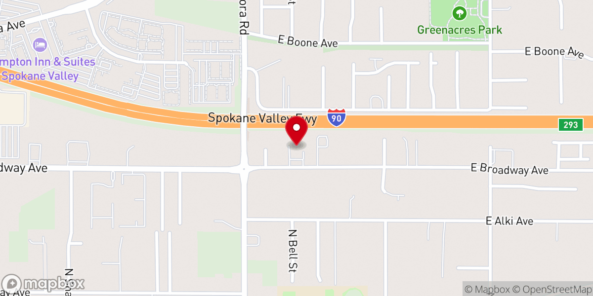 Map showing location of Valley church of Christ