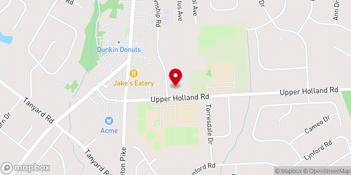 Map showing location of The Master's Church of Bucks County