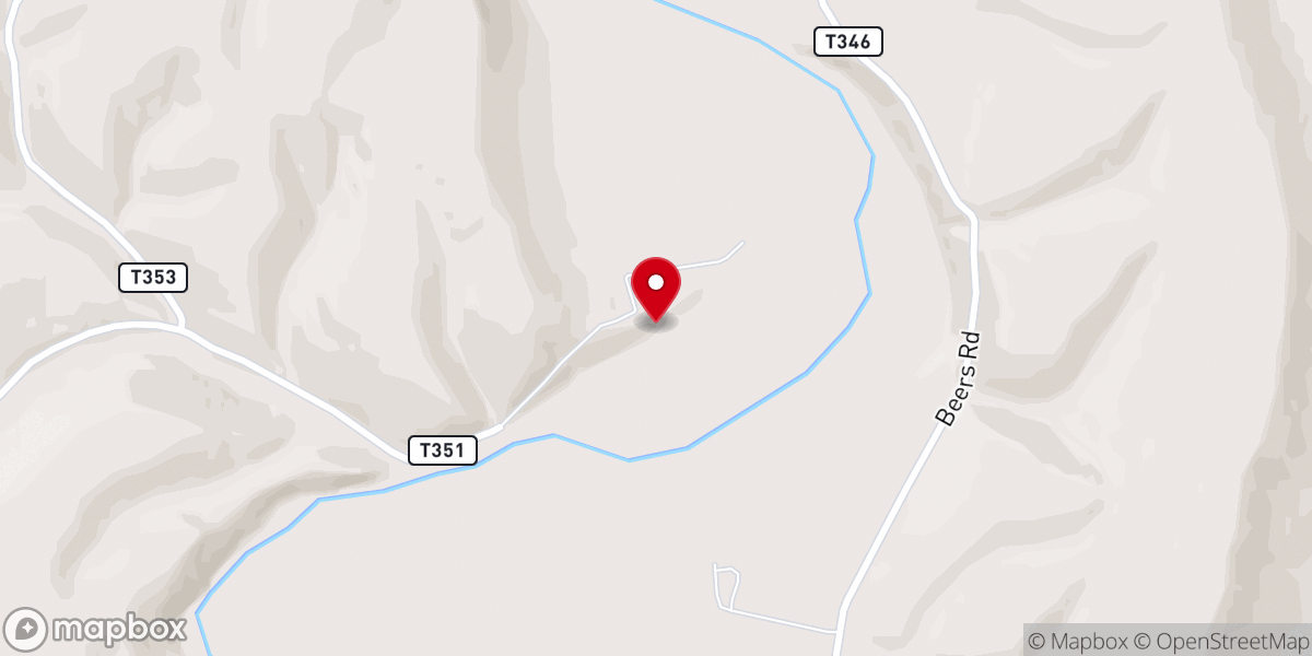 Map showing location of St. Mary's Catholic Church