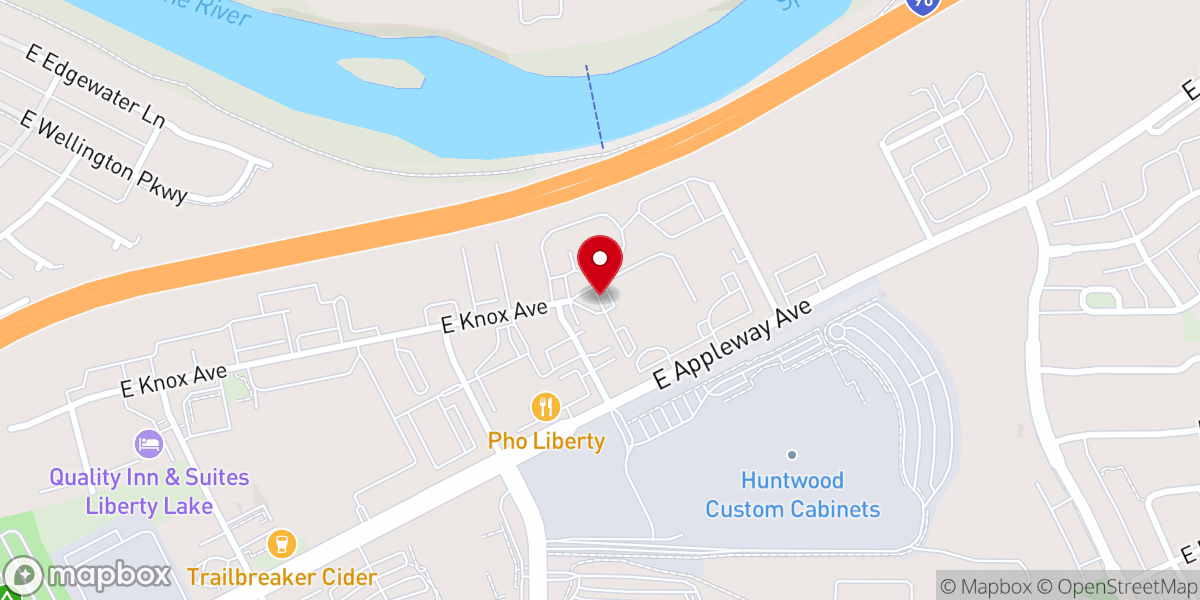 Map showing location of Meadow Wood Christian Center