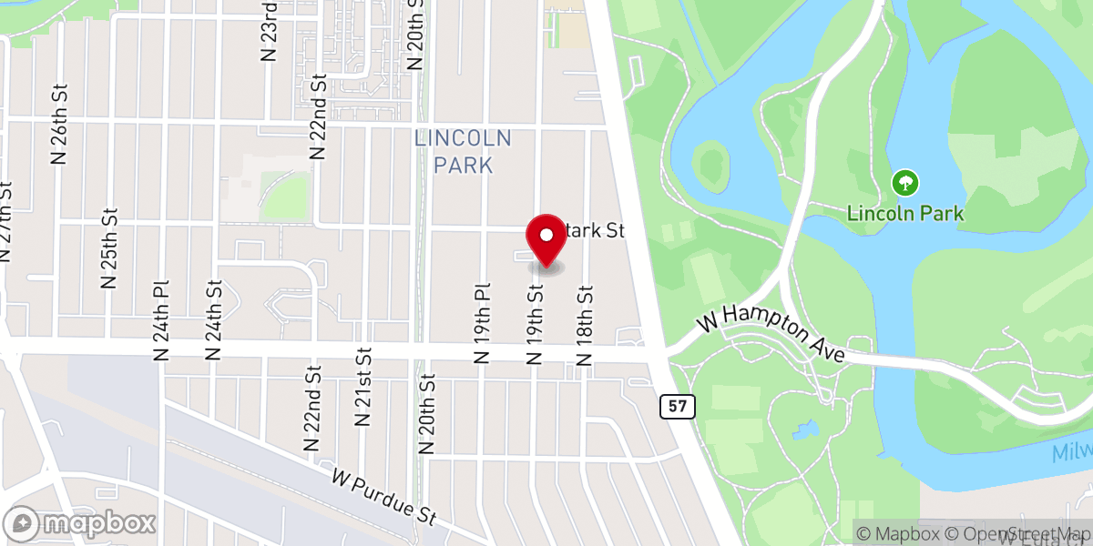 Map showing location of Northside Church of God