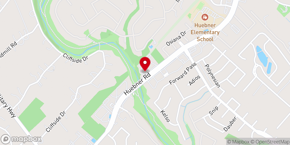 Map showing location of Woodland Church