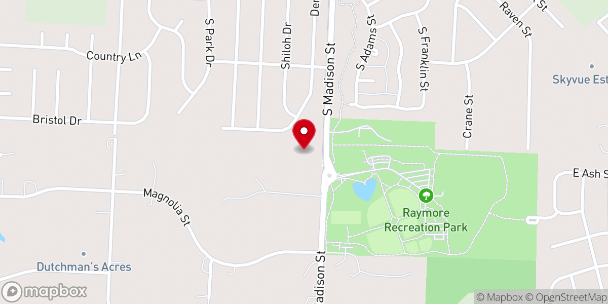 Map showing location of American Heratage Girls Club
