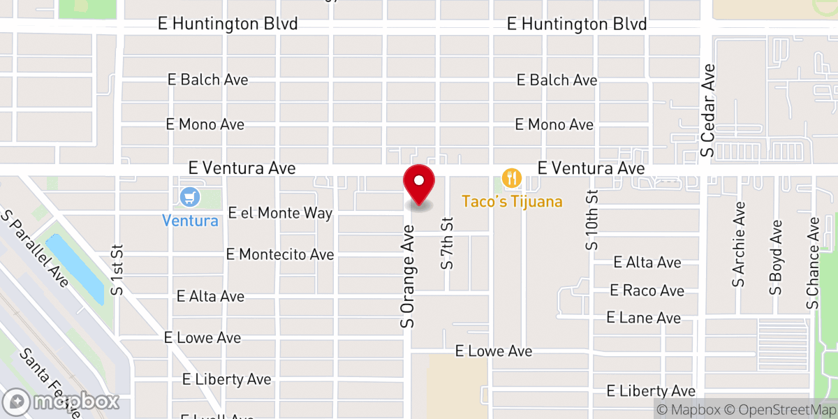 Map showing location of Paraclete Missionary Baptist Church