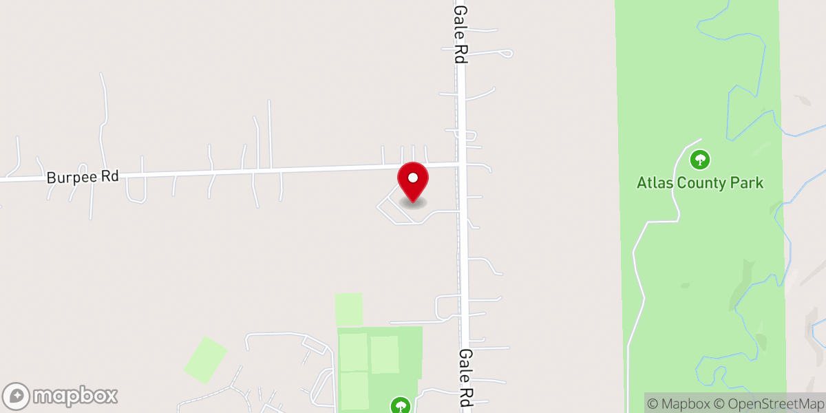 Map showing location of St Mark's Catholic Church