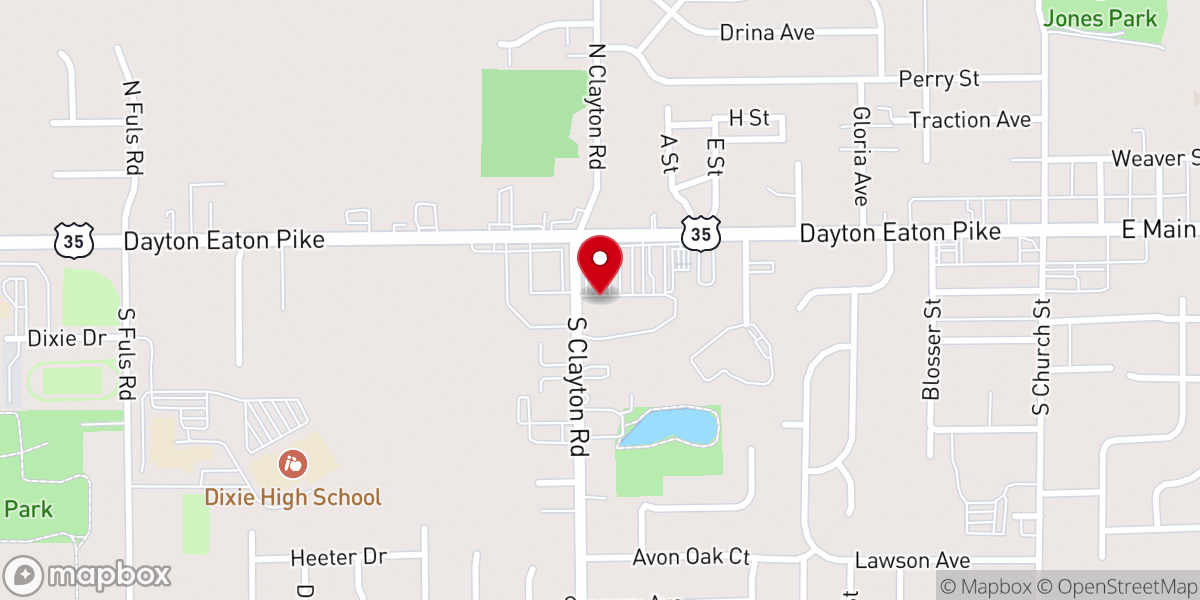 Map showing location of Faith Worship Center