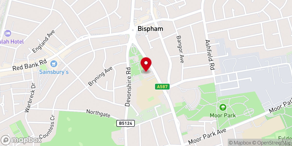 Map showing location of The Gate Community Church