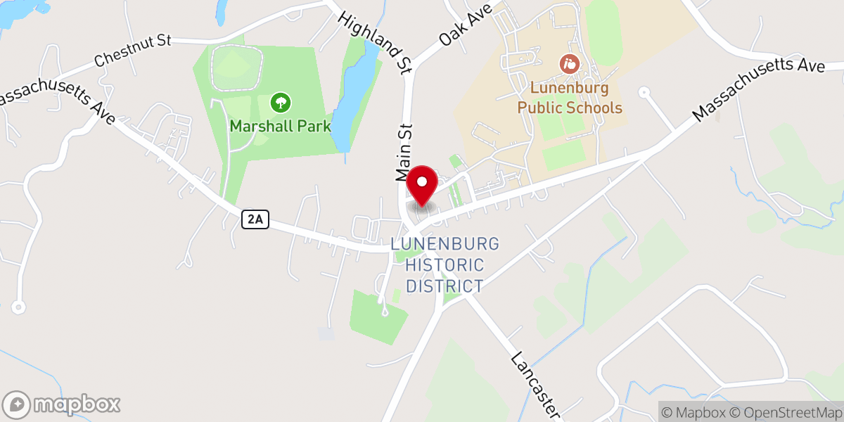 Map showing location of United Parish Of Lunenburg
