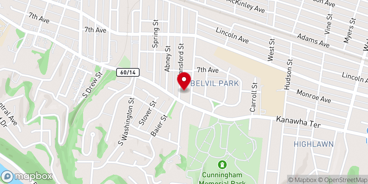 Map showing location of St. Albans Church of the Nazarene