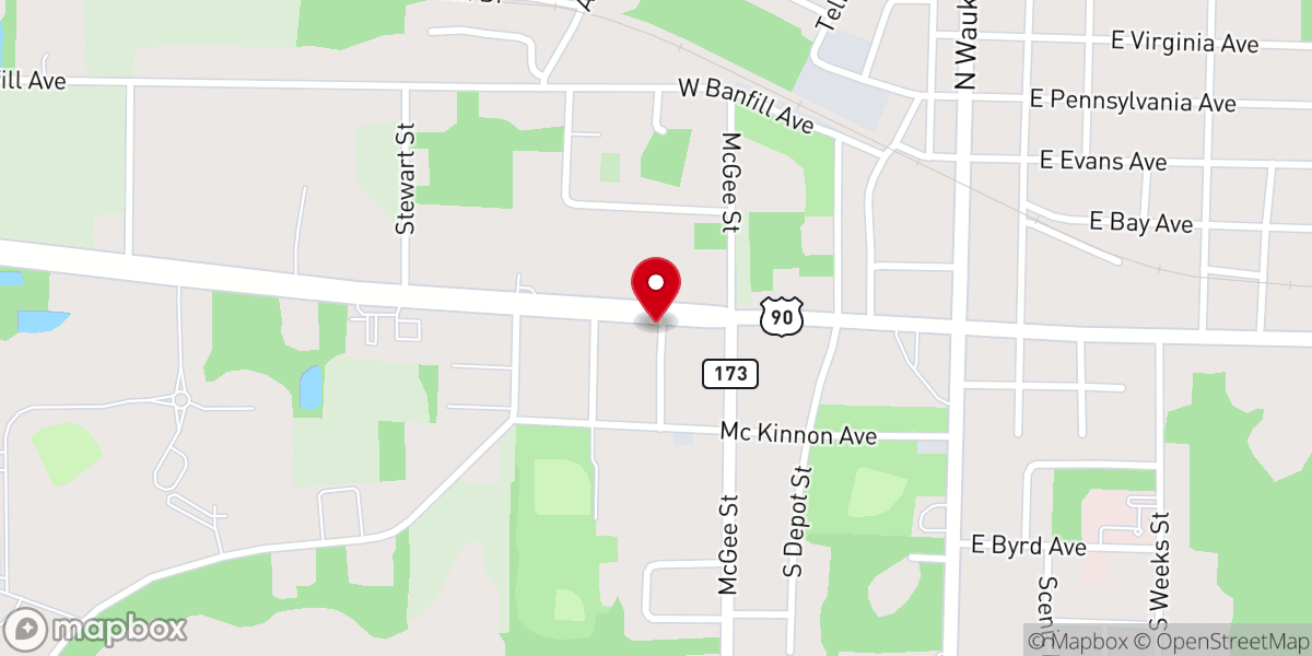Map showing location of Bonifay Holmes Co Ministerial Association