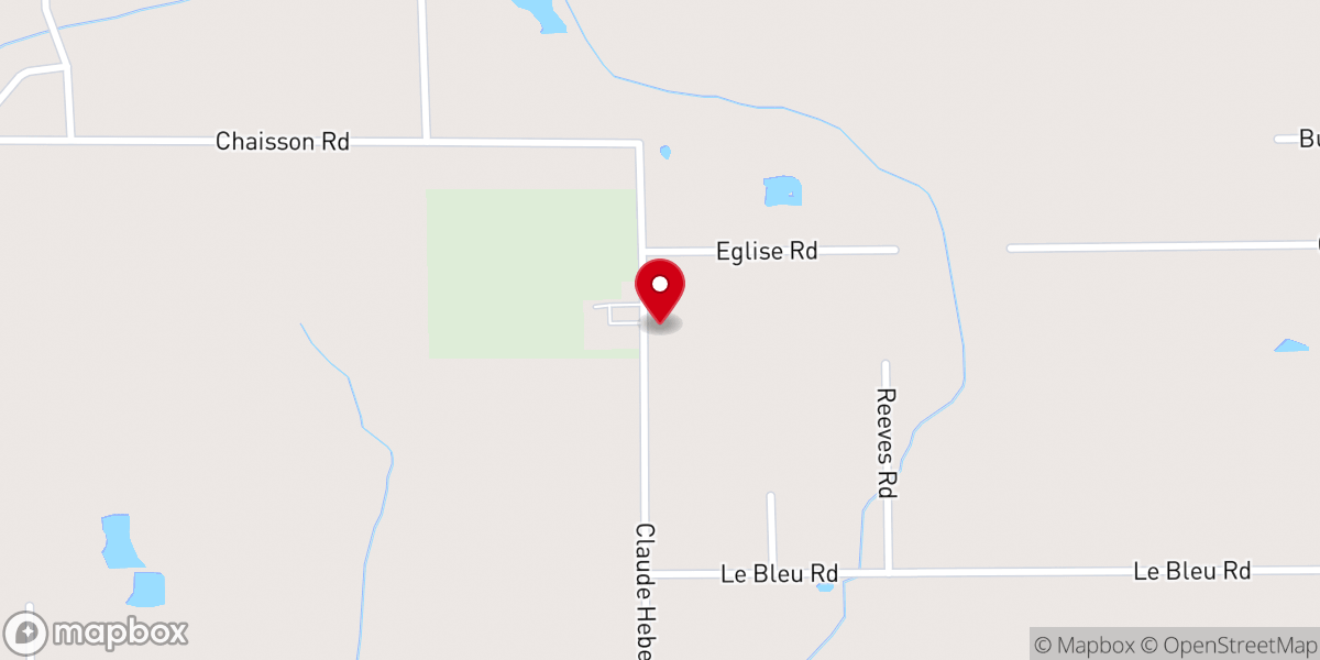 Map showing location of Calcasieu Bethany Baptist Church
