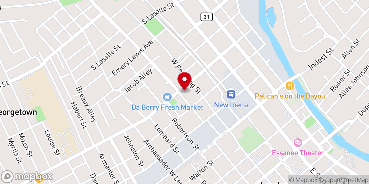 Map showing location of New Birth Missionary Baptist