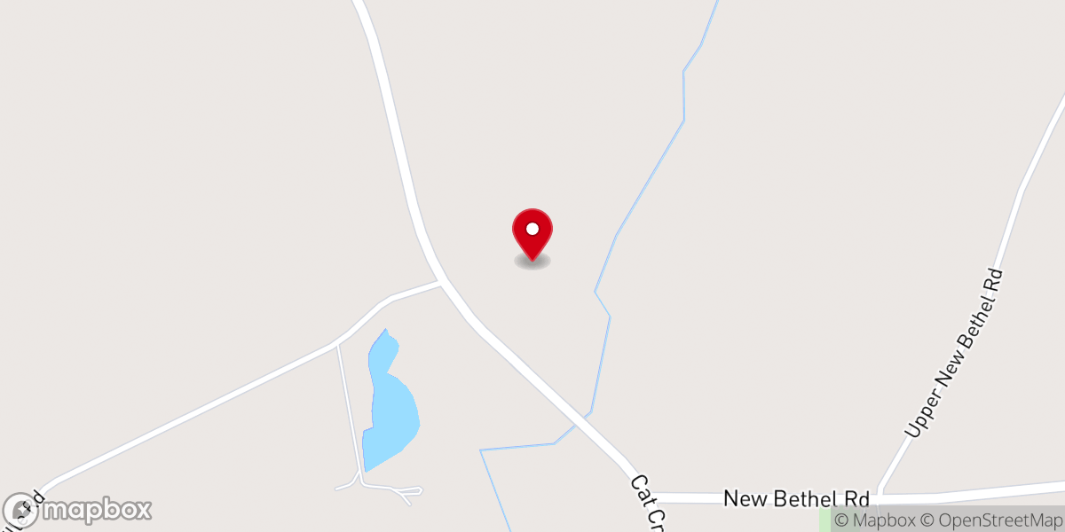 Map showing location of Pearl Todd Baptist Church