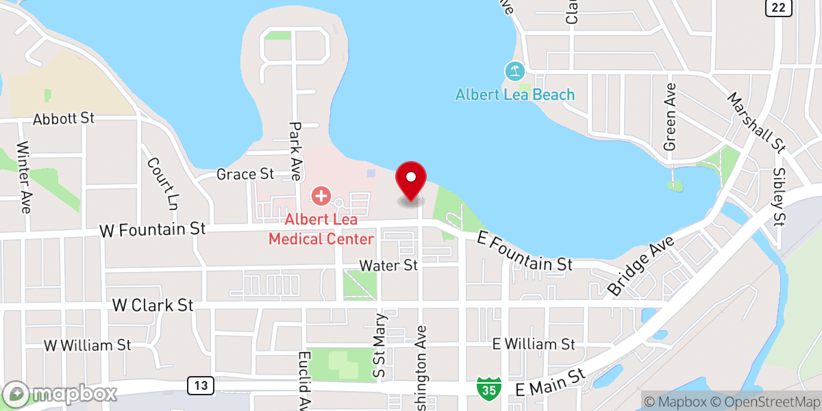 Map showing location of Christ Episcopal Church
