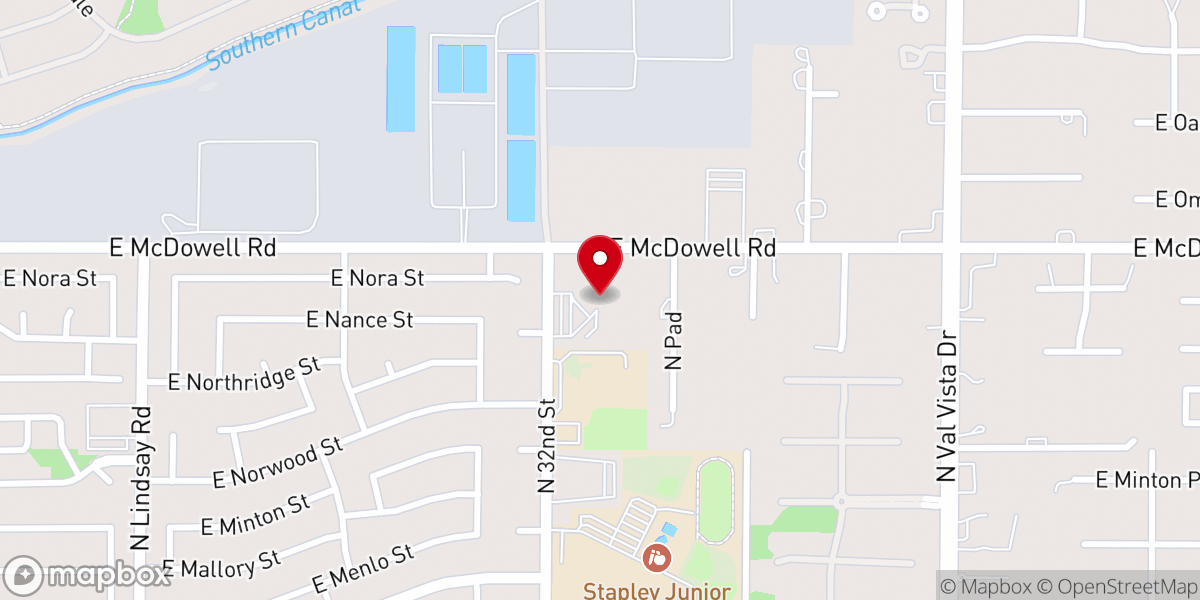 Map showing location of Bethlehem Lutheran Church