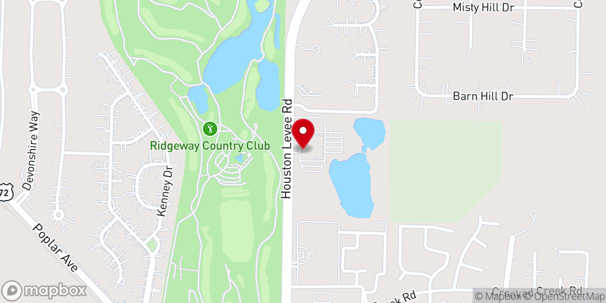 Map showing location of Covenant Baptist Church