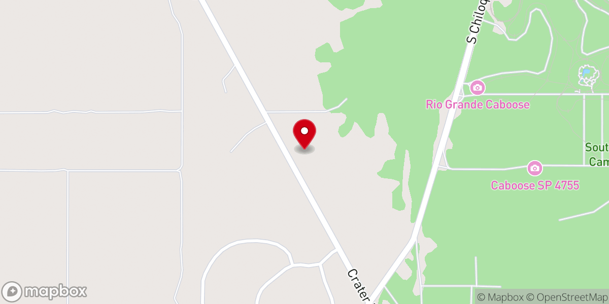 Map showing location of Williamson River Christian Fellowship