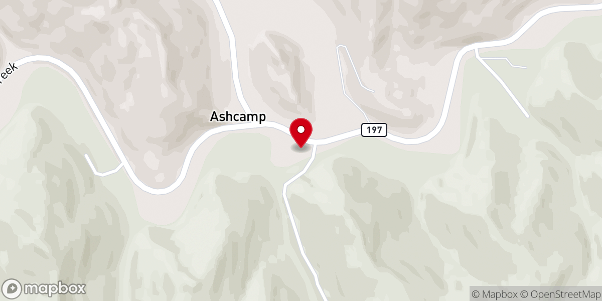 Map showing location of Glory Bound Freewill Baptist Church