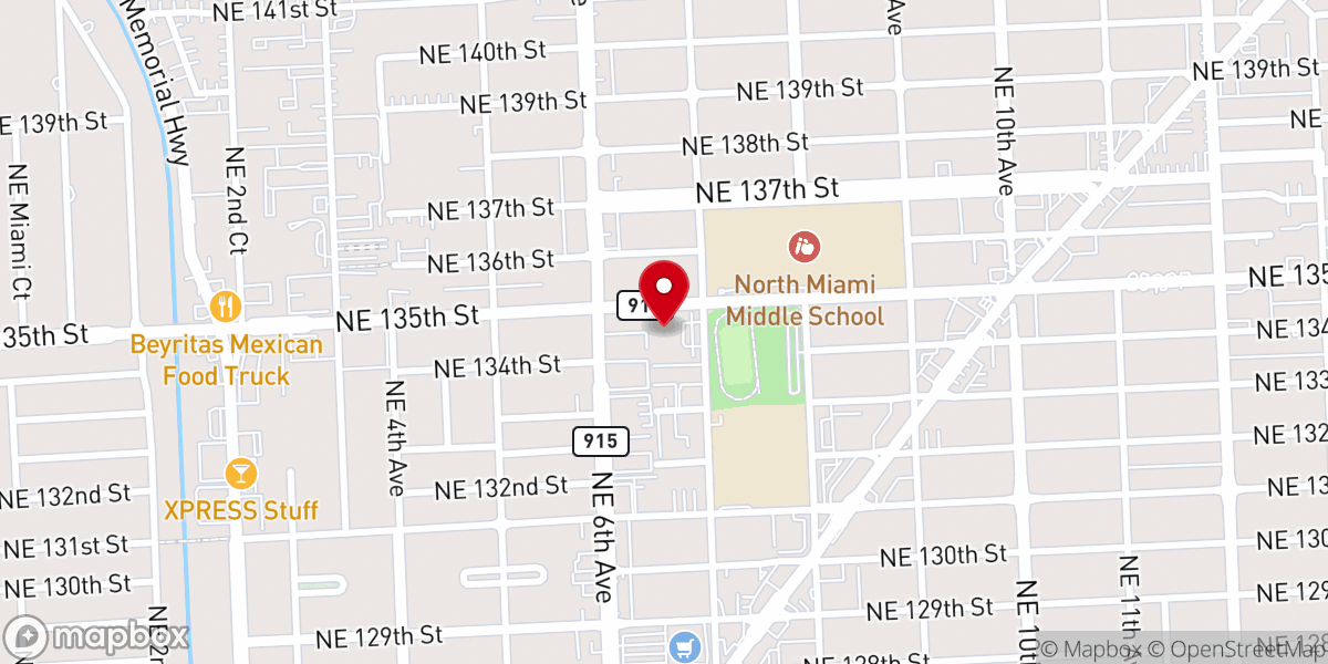 Map showing location of Holy Cross Lutheran Church