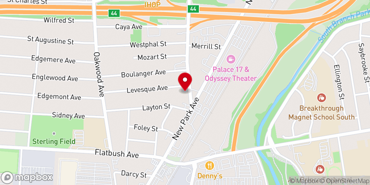 Map showing location of Greater Faith Deliverance