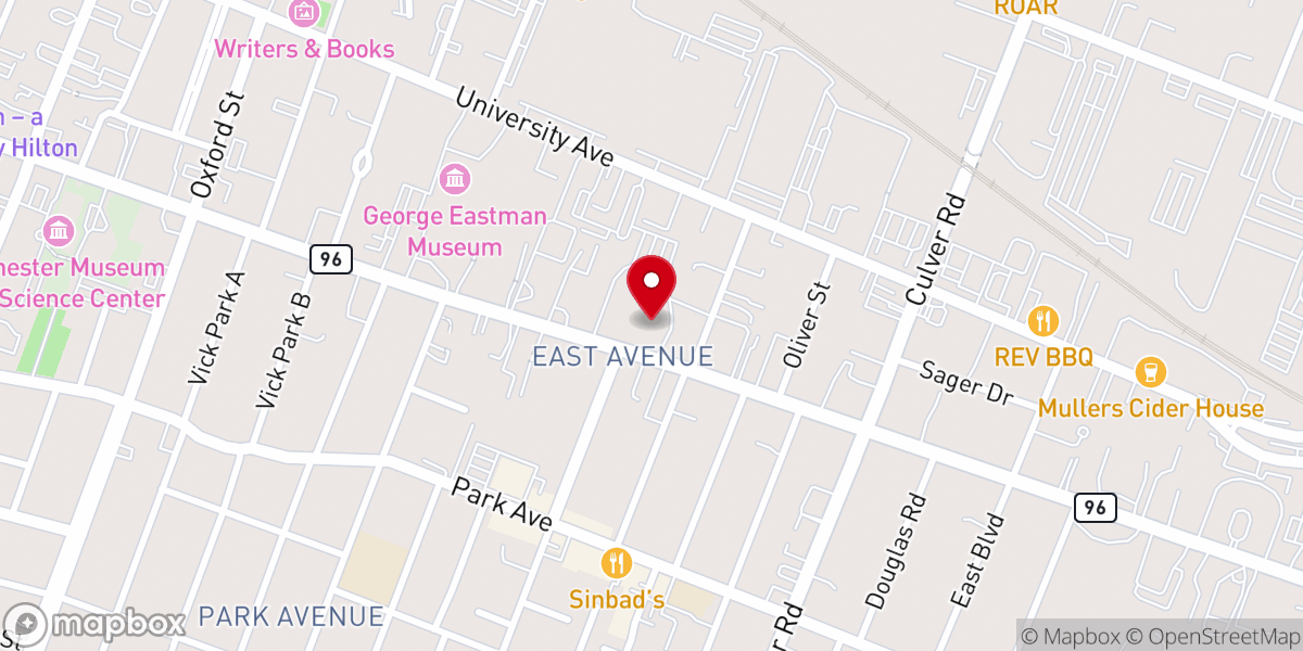 Map showing location of Asbury First United Methodist Church