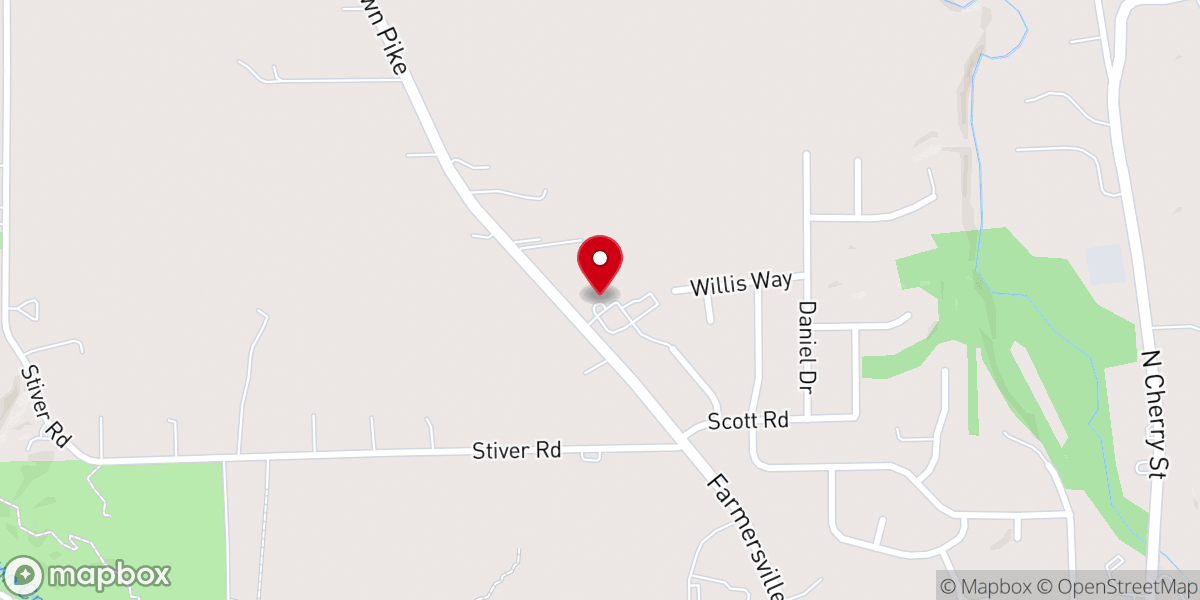 Map showing location of First Church of God