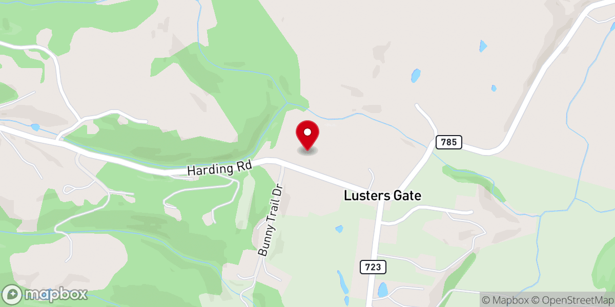 Map showing location of Gateway Baptist Church and Christian School