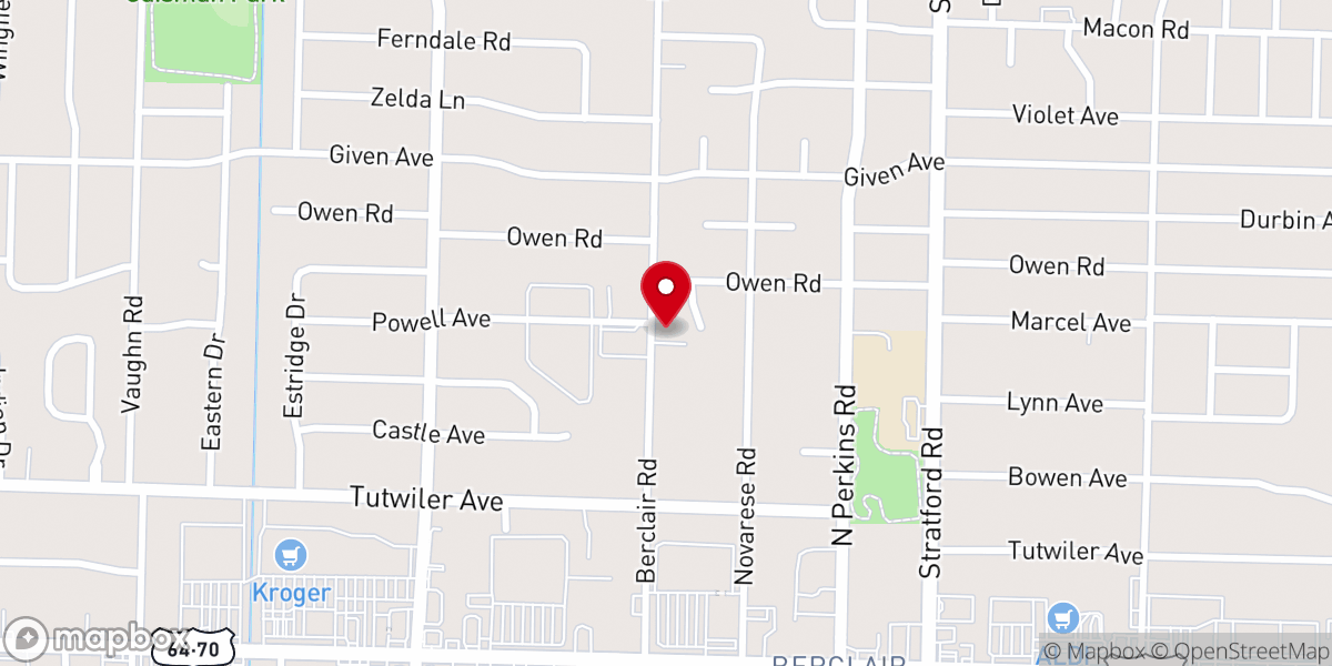 Map showing location of Grace Chapel Primitive Baptist Church