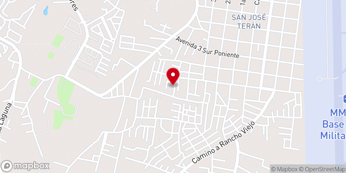 Map showing location of Torre Fuerte