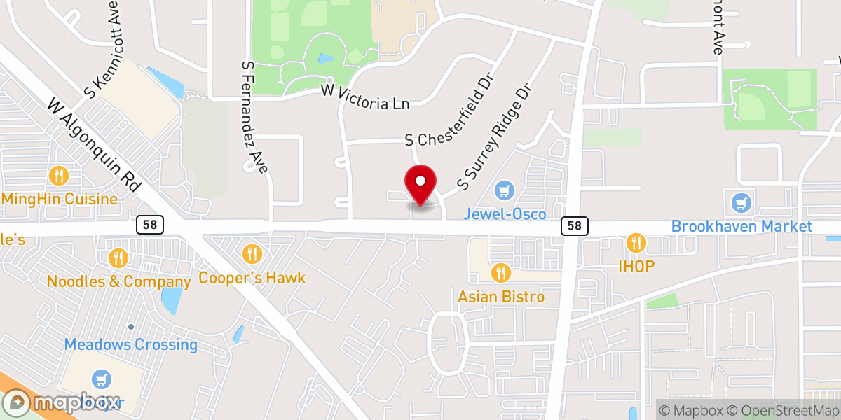 Map showing location of Cornerstone Indian Church