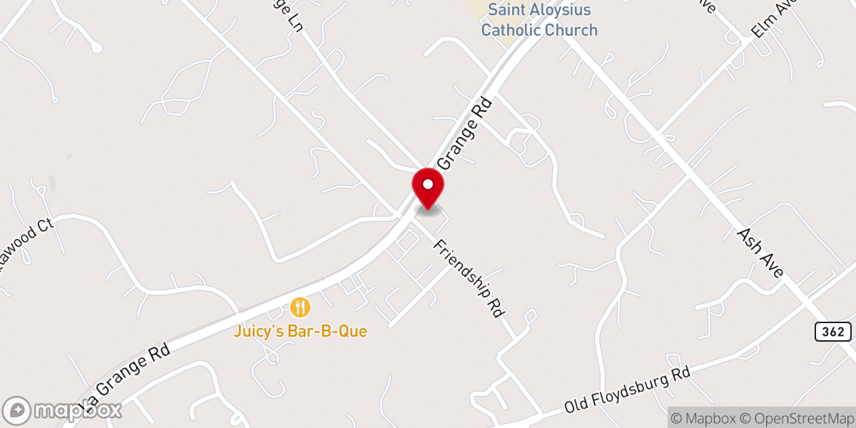 Map showing location of Pewee Valley Seventh-day Adventist Church