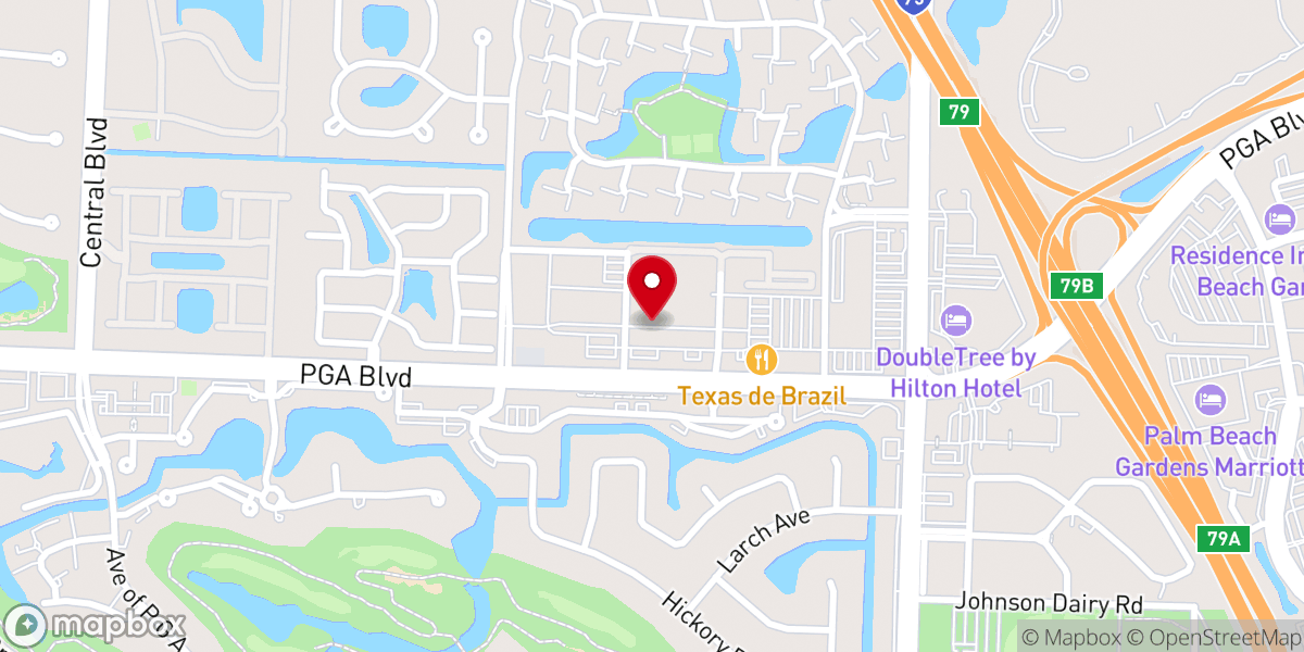 Map showing location of Family Church Gardens