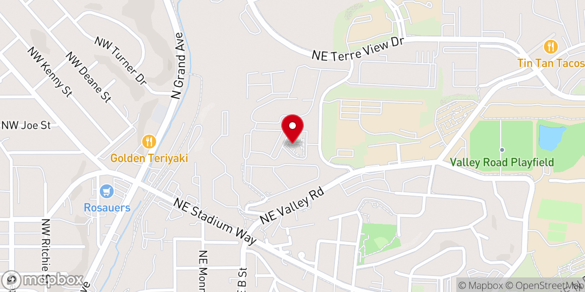 Map showing location of Churchill Downs Apartments